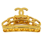 Chanel Hair Clip Barrette Gold 98P