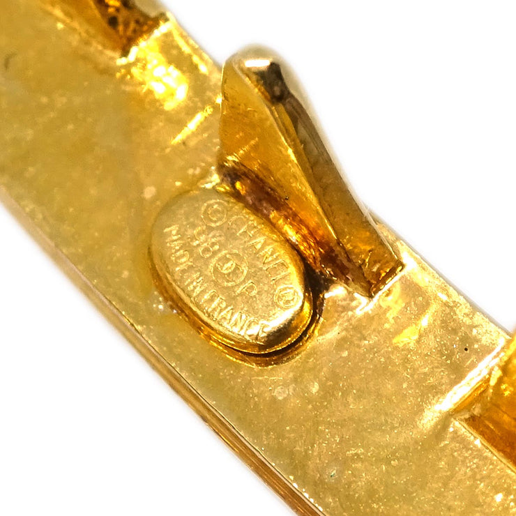 Chanel Hair Clip Barrette Gold 98P