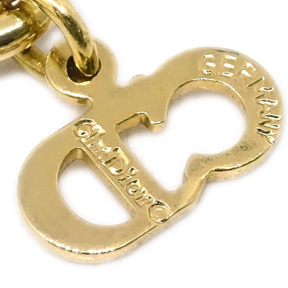 Christian Dior Necklace Pendant Gold Rhinestone