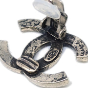Chanel CC Earrings Clip-On Silver 03P
