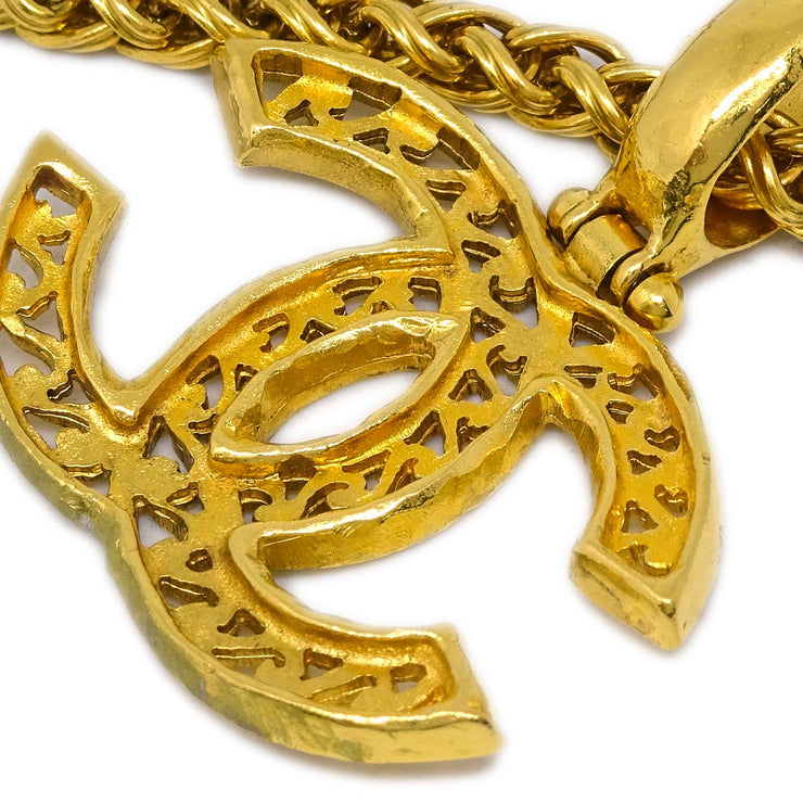 Chanel Gold CC Chain Pendant Necklace 95A