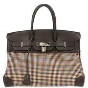 Hermes Ebene Lainage Taurillon Clemence Birkin 35 Handbag