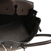 Hermes Ebene Lainage Taurillon Clemence Birkin 35 Handbag