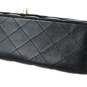Chanel Black Lambskin Medium Classic Double Flap Shoulder Bag