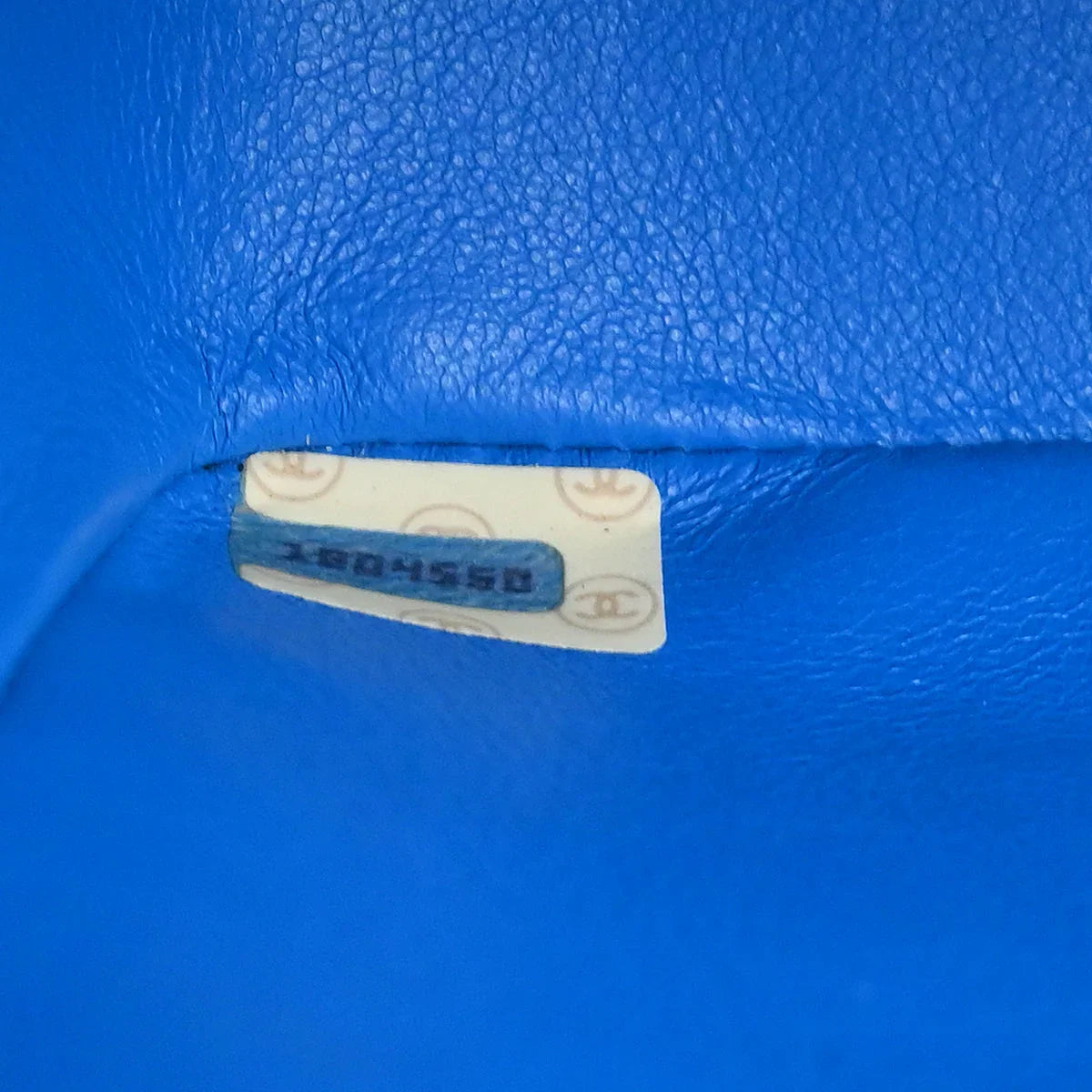 Chanel 1989-1991 Blue Lambskin Shoulder Bag