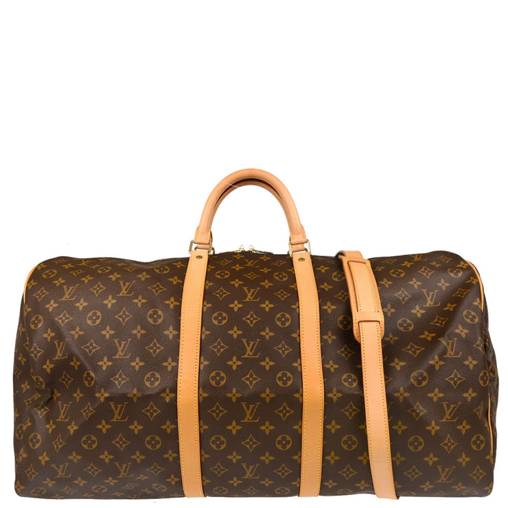 Louis Vuitton Monogram Keepall Bandouliere 60 2way Shoulder Duffle Bag M41412