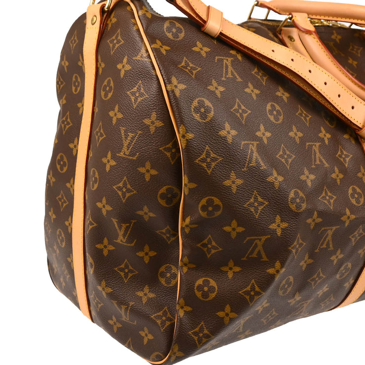 Louis Vuitton Monogram Keepall Bandouliere 60 2way Shoulder Duffle Bag M41412