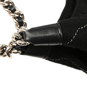 Chanel Black Wool 2way Shoulder Handbag