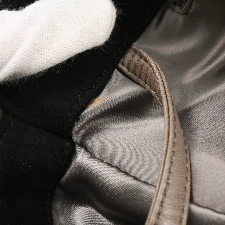 Chanel Black Wool 2way Shoulder Handbag