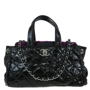 Chanel Black Lambskin Portobello 2way Shoulder Handbag
