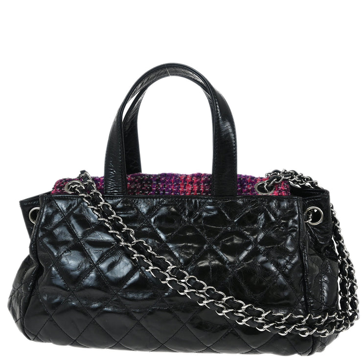 Chanel Black Lambskin Portobello 2way Shoulder Handbag