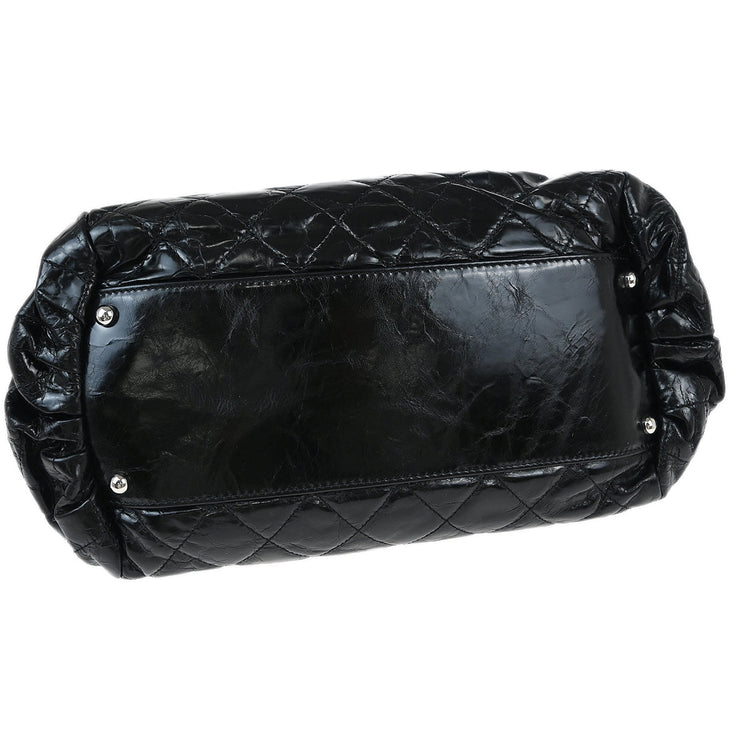 Chanel Black Lambskin Portobello 2way Shoulder Handbag