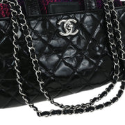 Chanel Black Lambskin Portobello 2way Shoulder Handbag