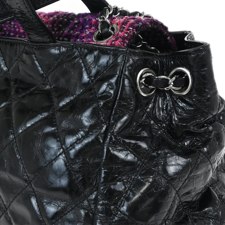 Chanel Black Lambskin Portobello 2way Shoulder Handbag