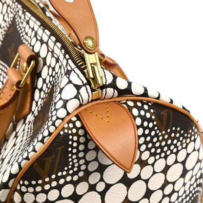 Louis Vuitton Yayoi Kusama 2012 White Monogram Town Speedy 30 Handbag M40690