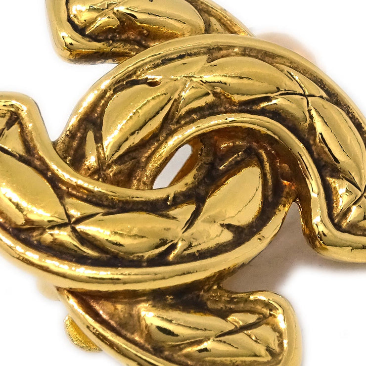 Chanel Gold CC Earrings Clip-On 2433