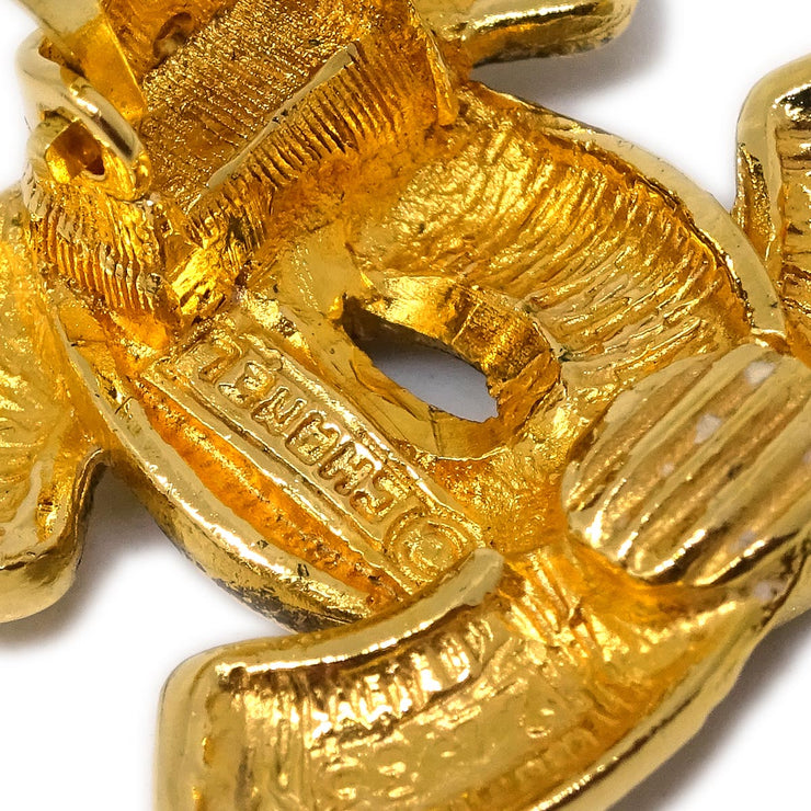 Chanel Gold CC Earrings Clip-On 2433
