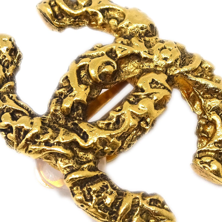 Chanel Gold CC Earrings Clip-On 93A