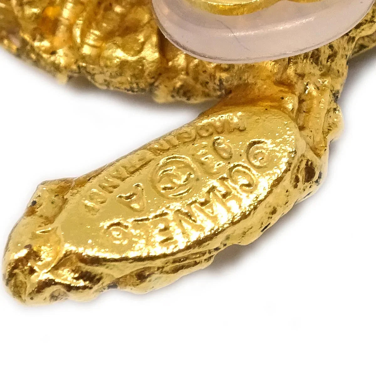 Chanel Gold CC Earrings Clip-On 93A
