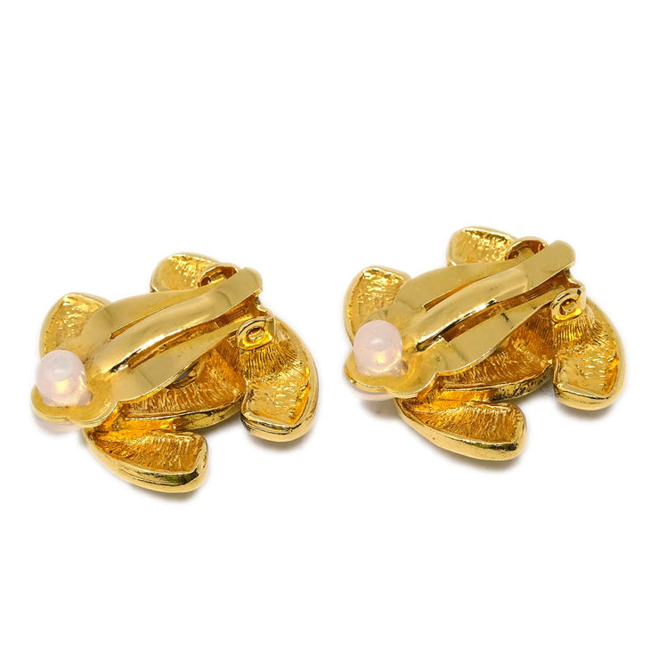Chanel Gold CC Earrings Clip-On 2433