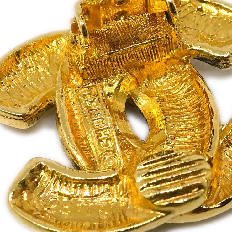 Chanel Gold CC Earrings Clip-On 2433