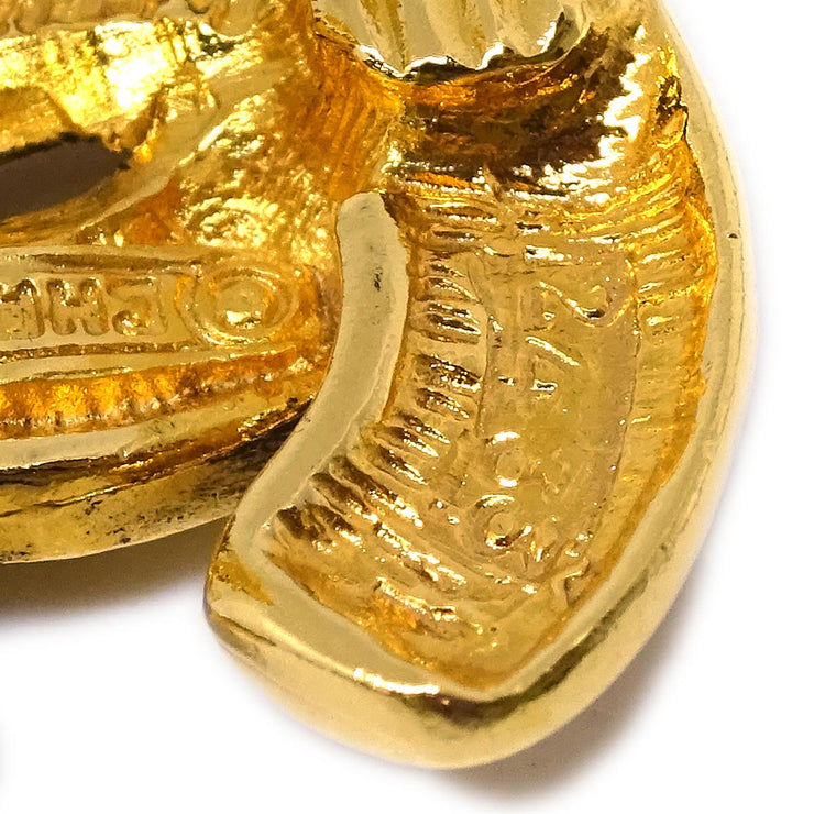 Chanel Gold CC Earrings Clip-On 2433