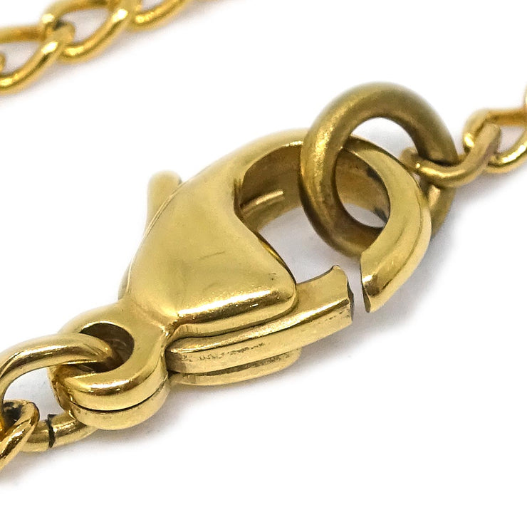 Chanel Gold Camellia Chain Pendant Necklace Costume Pearl 02A
