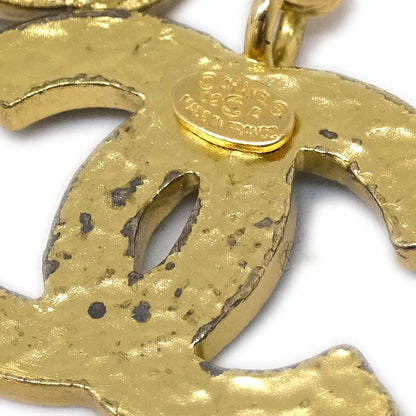 Chanel Gold Camellia Chain Pendant Necklace Costume Pearl 02A