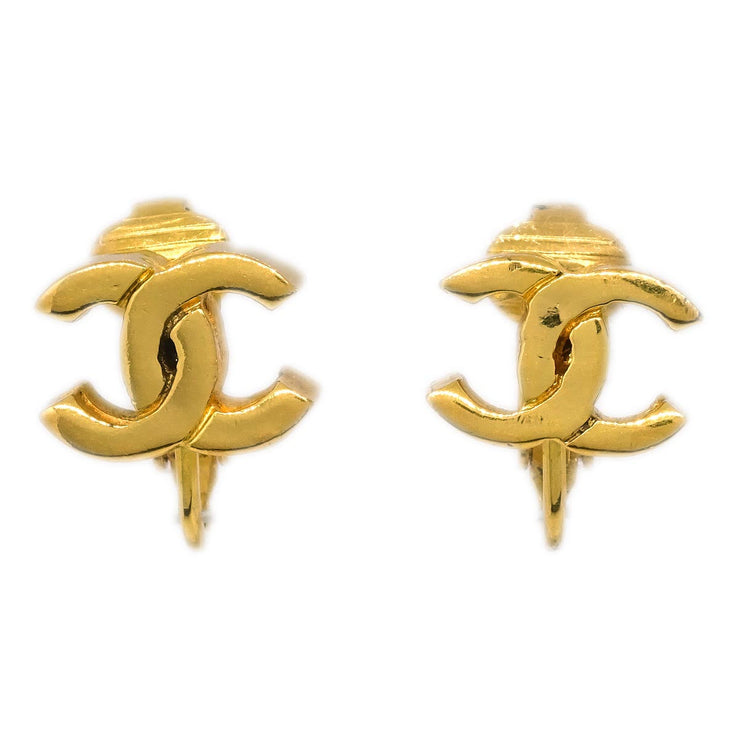 Chanel Gold Mini CC Earrings Clip-On 233