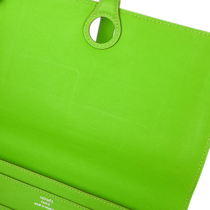 Hermes 2012 Apple Green Swift Dogon GM Wallet
