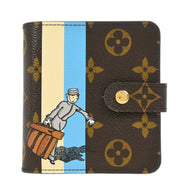 Louis Vuitton Monogram Groom Compact Zip Wallet M60036