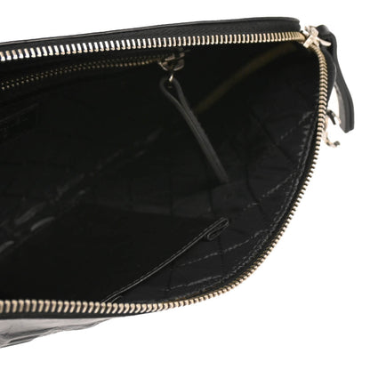 Chanel 2014-2015 Black Calfskin Je Ne Suis Pas En Solde Pouch Clutch Bag