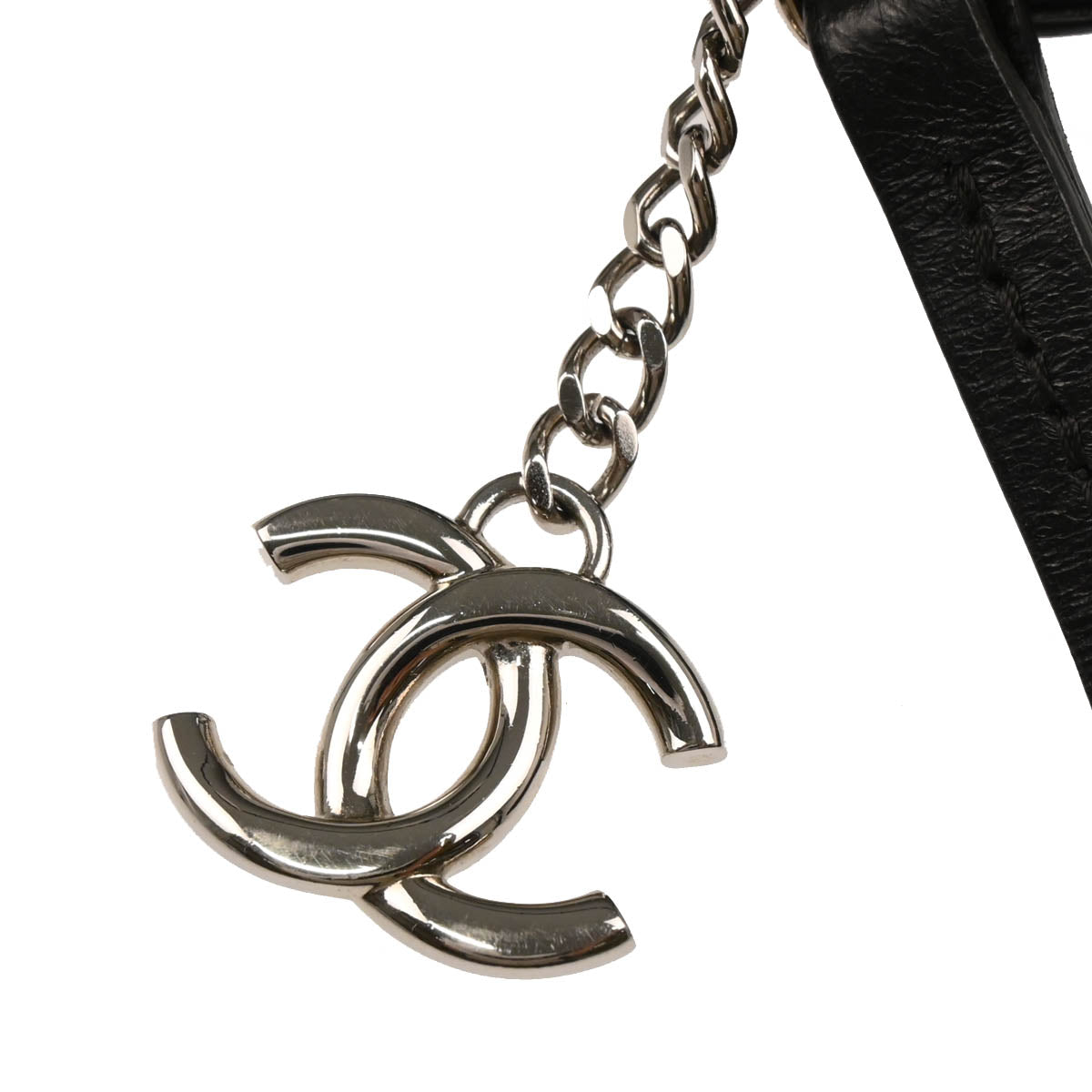 Chanel 2014-2015 Black Calfskin Je Ne Suis Pas En Solde Pouch Clutch Bag