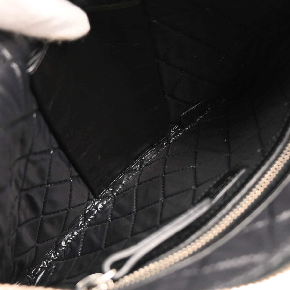 Chanel 2014-2015 Black Calfskin Je Ne Suis Pas En Solde Pouch Clutch Bag