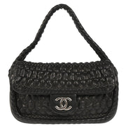 Chanel Black Embossed Lambskin Handbag