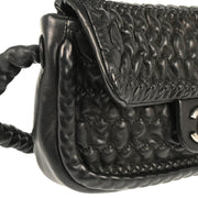 Chanel Black Embossed Lambskin Handbag