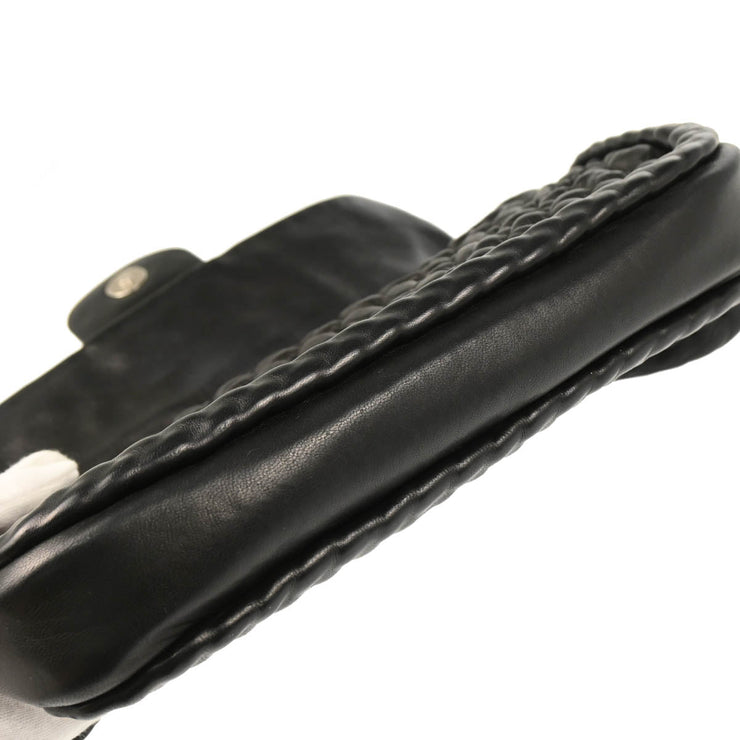 Chanel Black Embossed Lambskin Handbag