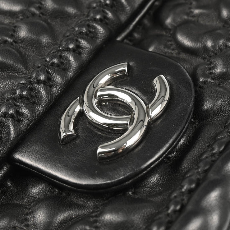 Chanel Black Embossed Lambskin Handbag