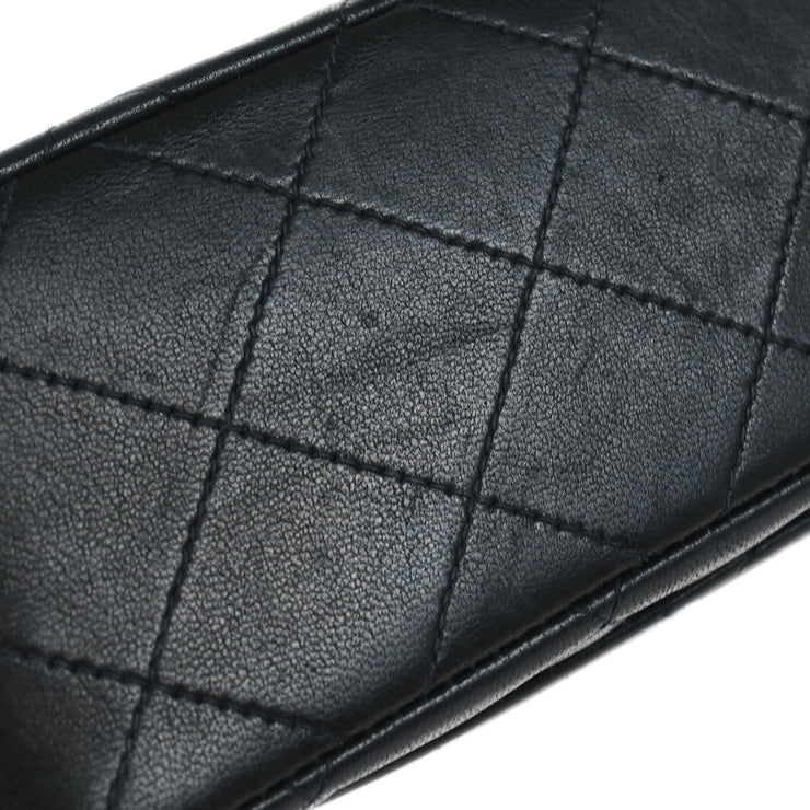 Chanel Black Lambskin Small Classic Double Flap Shoulder Bag