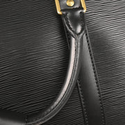 Louis Vuitton Black Epi Keepall 55 Travel Handbag M42952