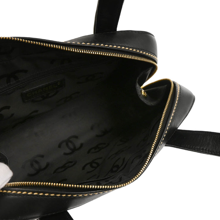 Chanel Black Calfskin Wild Stitch Handbag