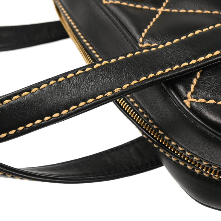 Chanel Black Calfskin Wild Stitch Handbag