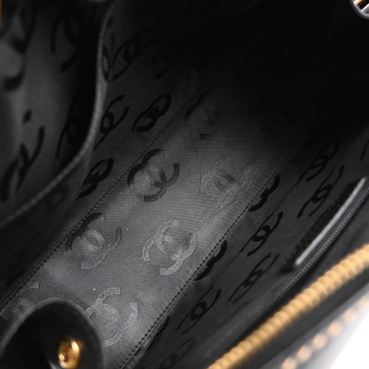 Chanel Black Calfskin Wild Stitch Handbag