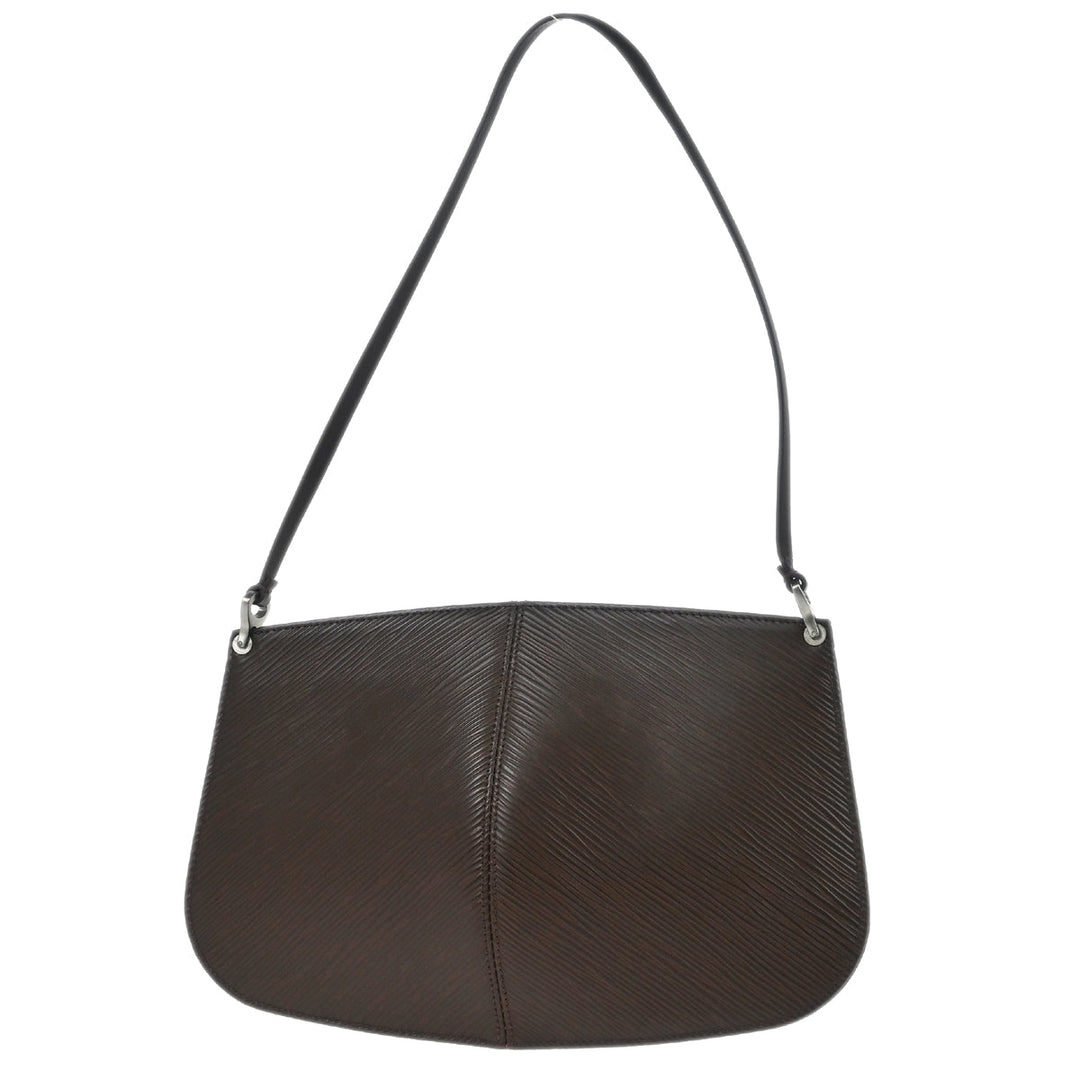 Louis Vuitton Brown Epi Pochette Demi-lune Handbag M5262D