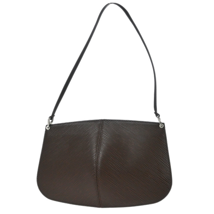 Louis Vuitton Brown Epi Pochette Demi-lune Handbag M5262D