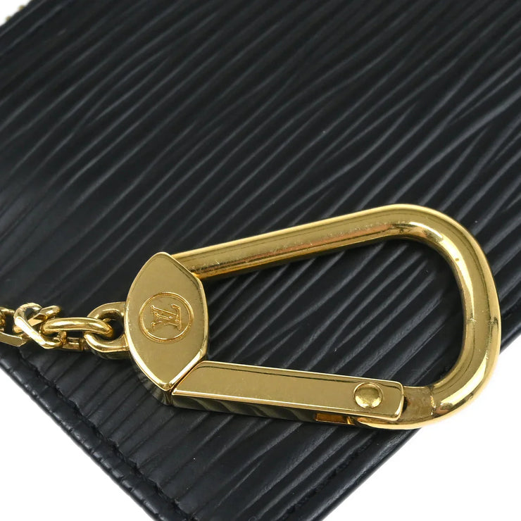 Louis Vuitton Black Epi Pochette Cles Coin Purse M63802