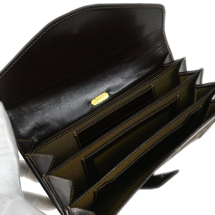 Fendi Brown Zucca Wallet Purse
