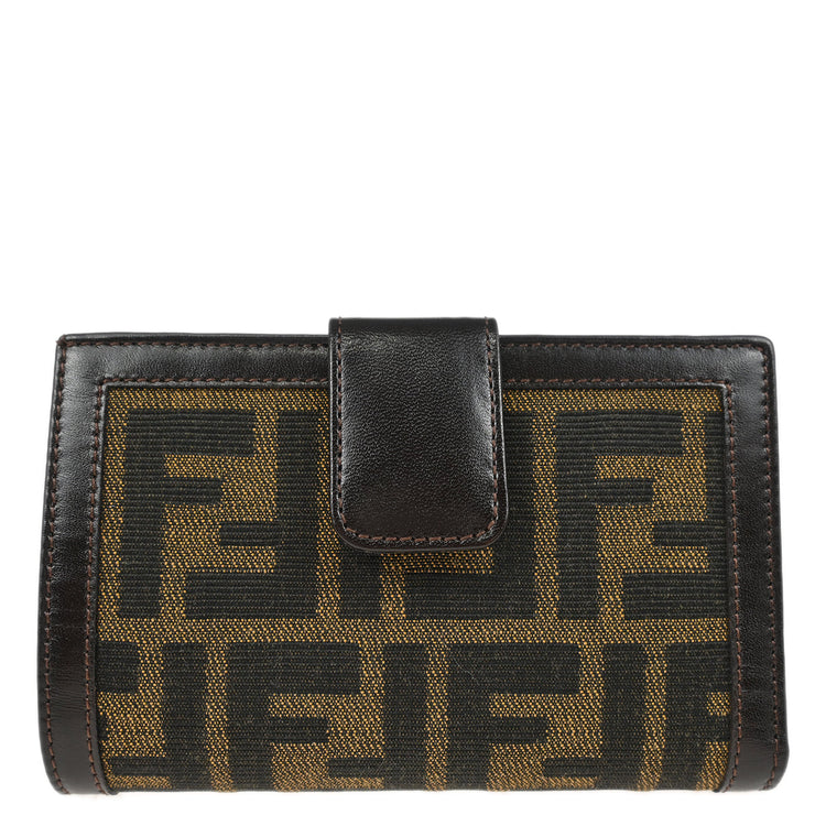 Fendi Brown Zucca Wallet Purse