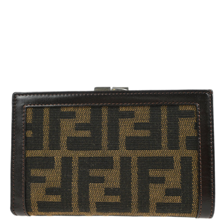 Fendi Brown Zucca Wallet Purse