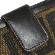 Fendi Brown Zucca Wallet Purse